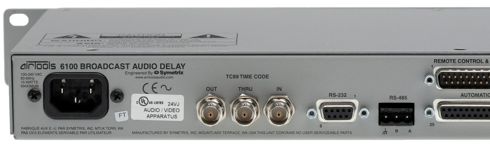 Symetrix Airtools 6100 AES Digital Audio Broadcast Profanity Delay DUMP Button