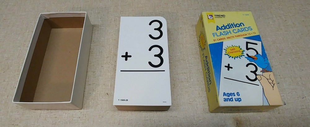 Trend Enterprises "Addition" Flash Cards - 91 Total (through + 12)