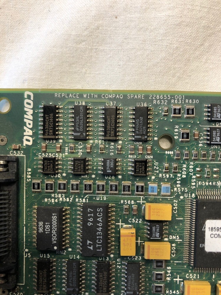Compaq T1-E1 Dual Port Serial PCI Controller Spare # 228655-001 Raid Storage