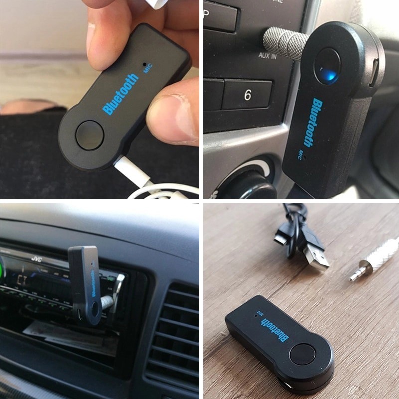 Wireless Bluetooth 3.5mm AUX Audio Stereo Music Car Receiver Adapter