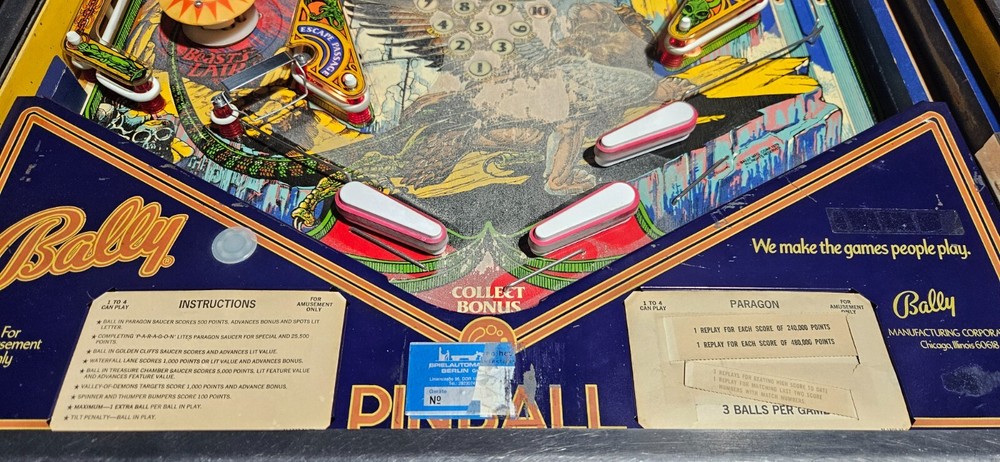 PARAGON Pinball Machine - Bally 1979 - 3572