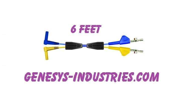 TEST LEADS FOR 3M DYNATEL LOOP ANALYZER 965DSP YELLOW BLUE 965DSP-01-TX-6 NEW