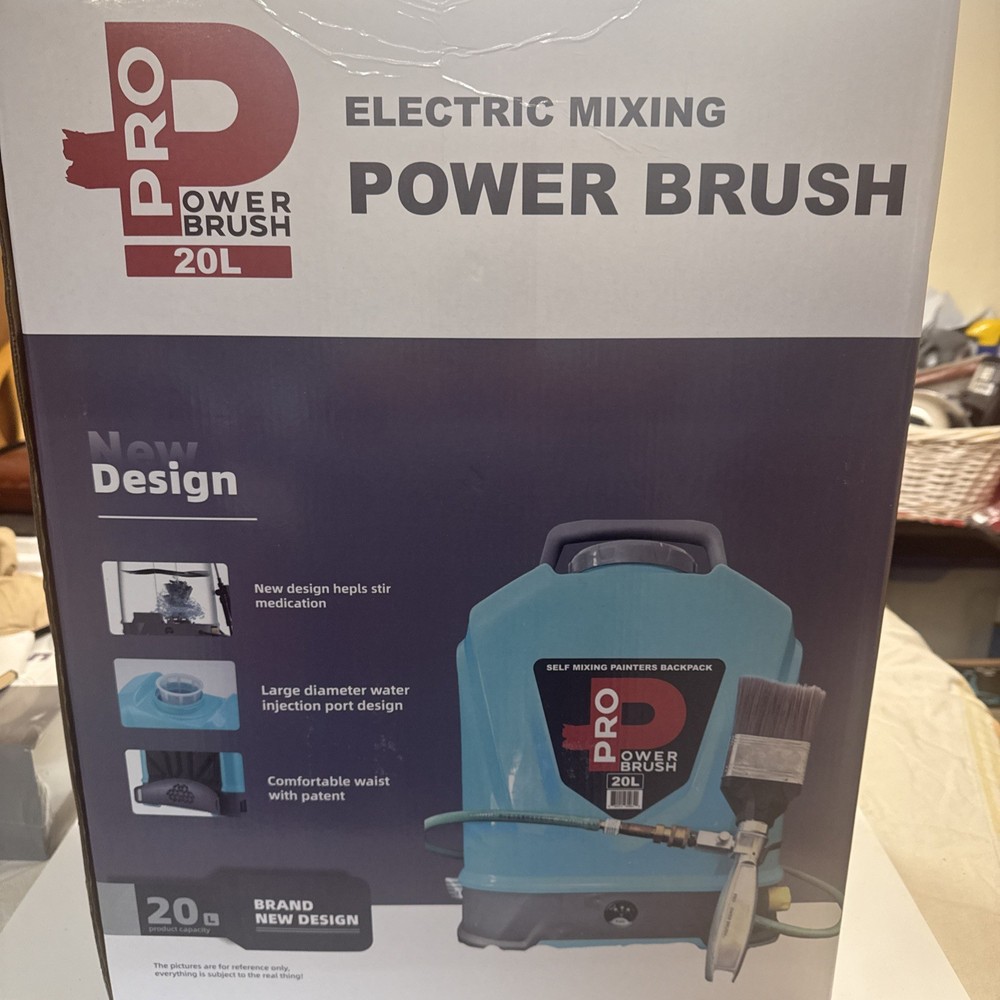Pro PowerBrush Painters Backpack 20 Liter Electric Paint Machine. Needs Brush