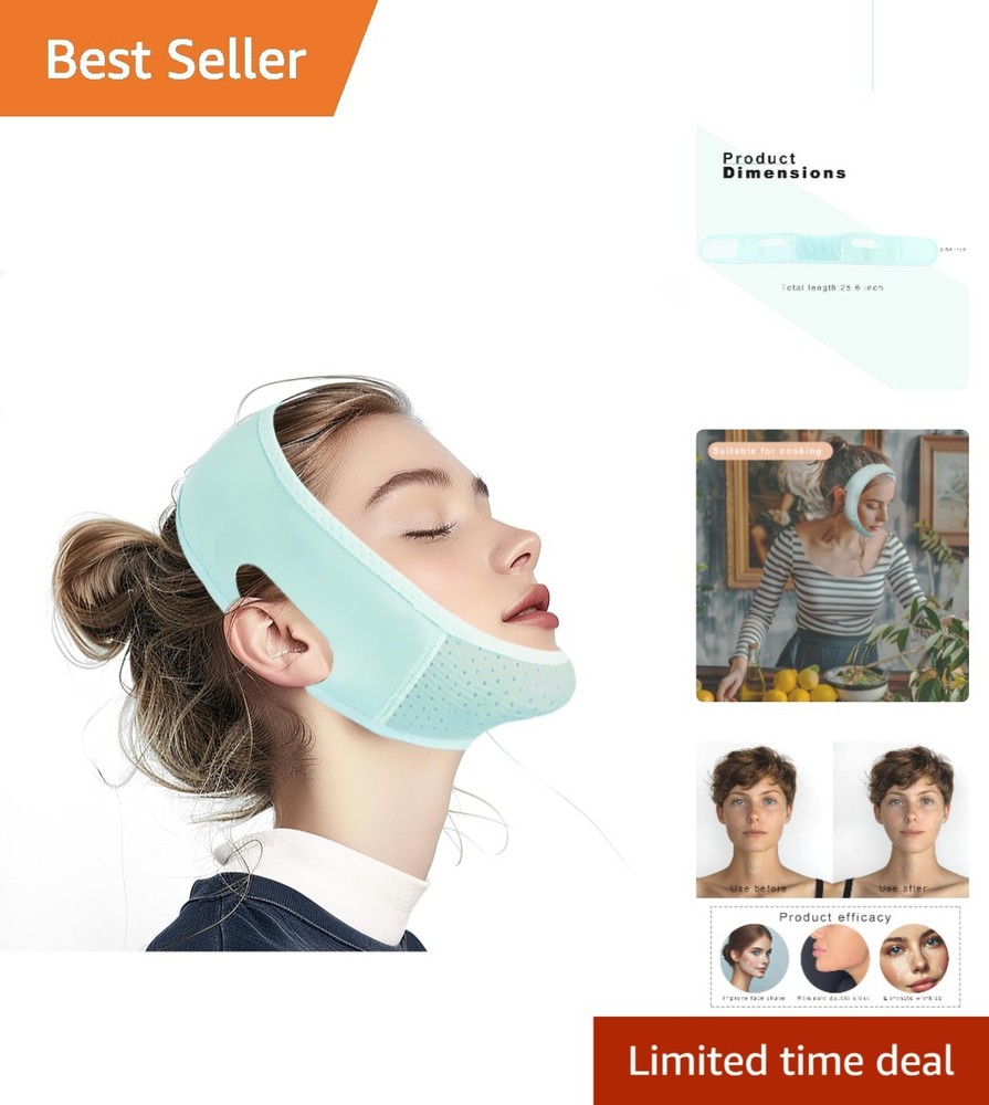 Comfortable Chin Strap & V Line Lifting Mask for Defined Jawline Support