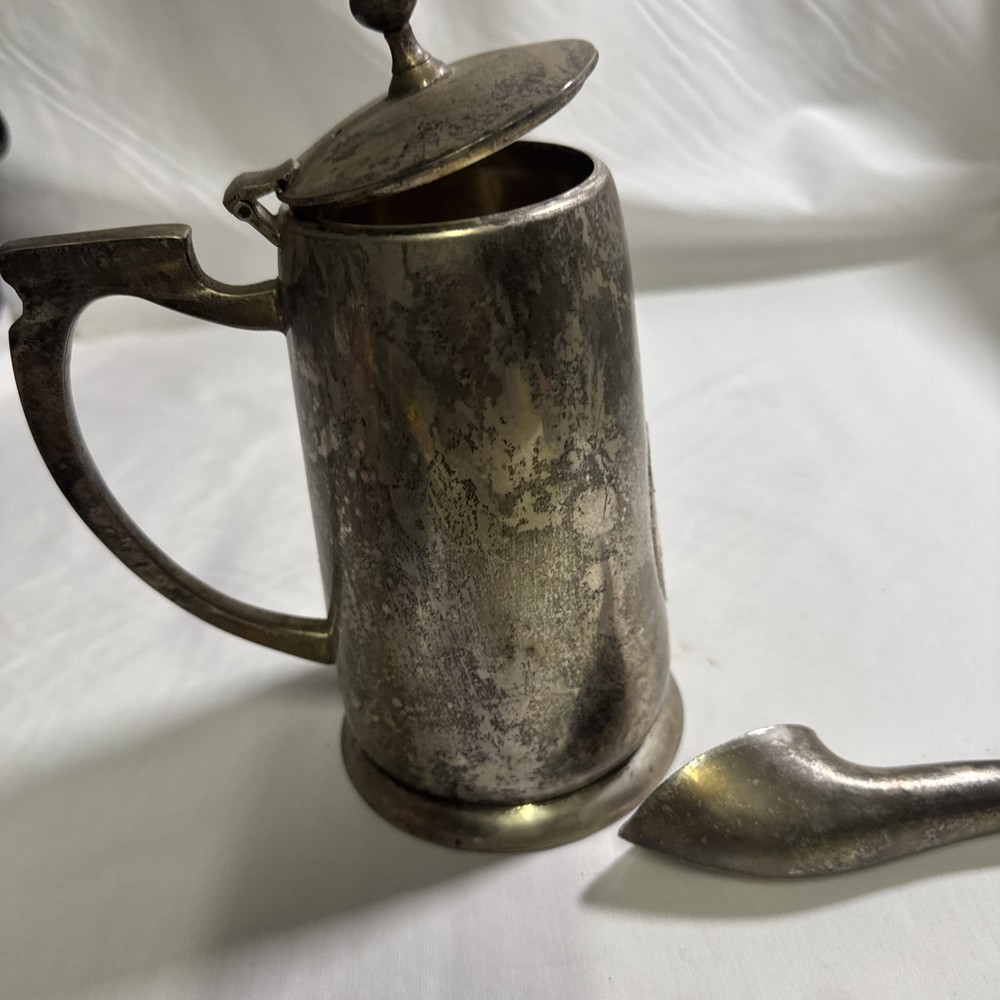 Vintage Silver Pitcher. Broken Spout.