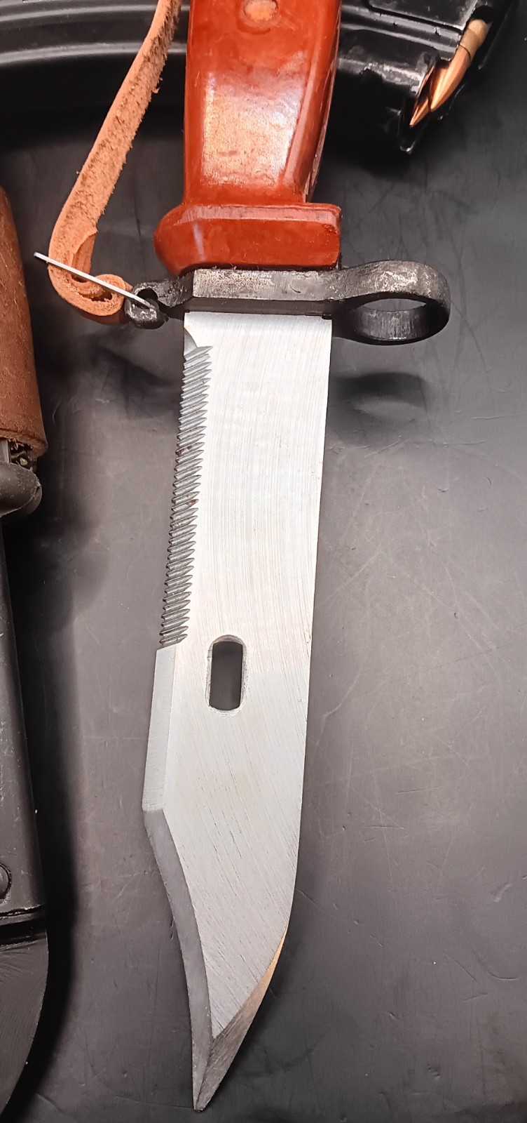 Romanian Type II AIMS Bayonet w/ Complete Sheath - Unissued Soviet Cold War #4