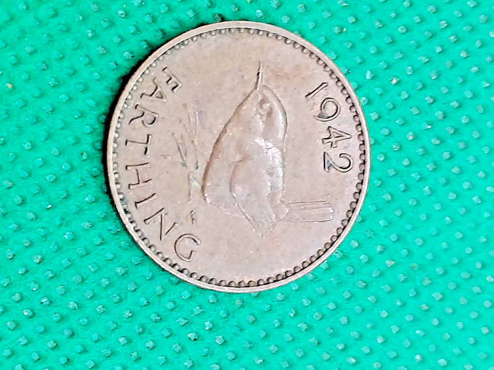british farthing coin 1942
