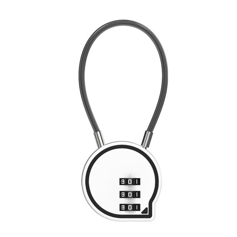 Travel Bag Lock Combination Cable Lock Multifunctional 3 Digit Lock for Backpack