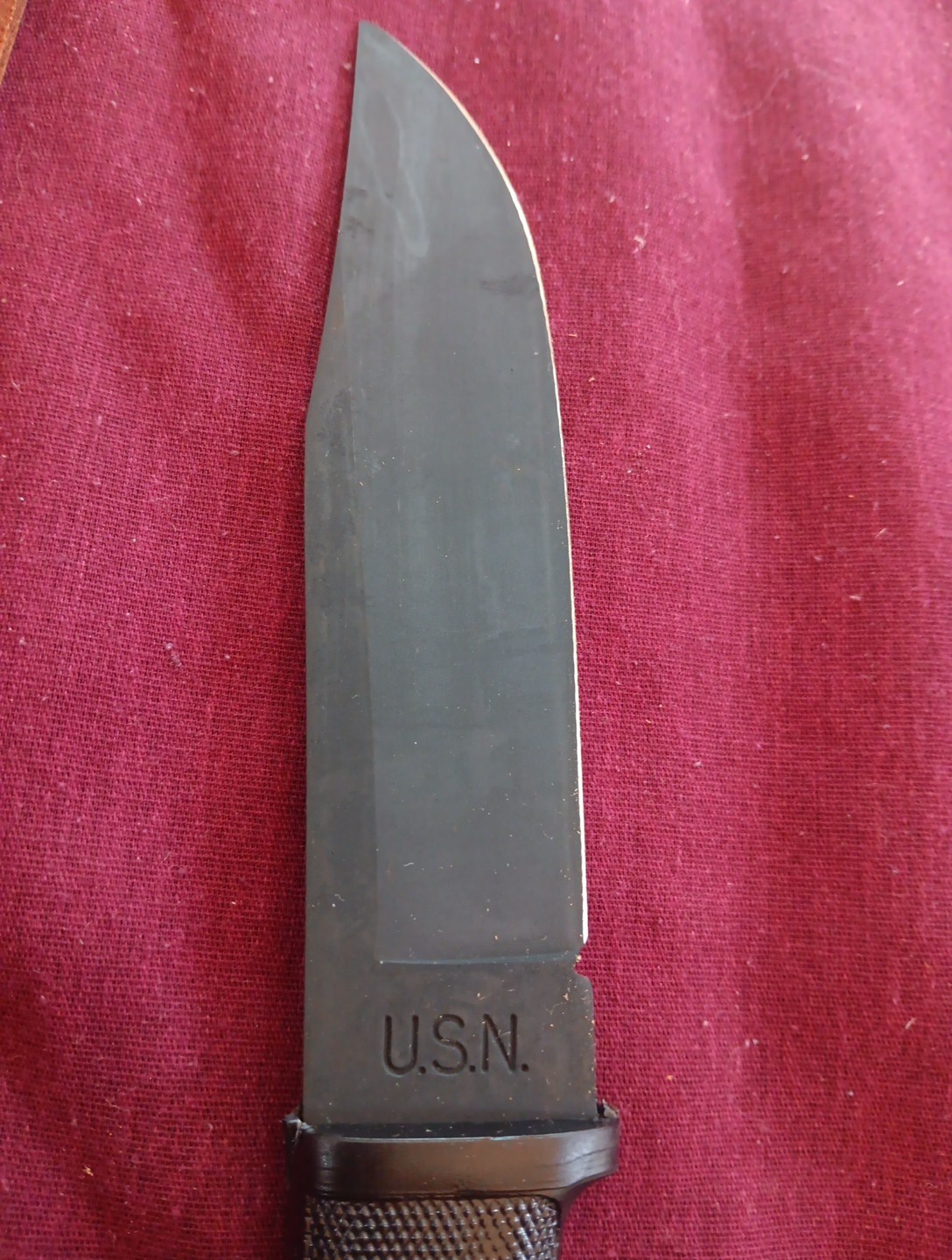 WWII US Navy USN Mark 1 Fighting Knife Colonial W/Scabbard Providence, RI Remake