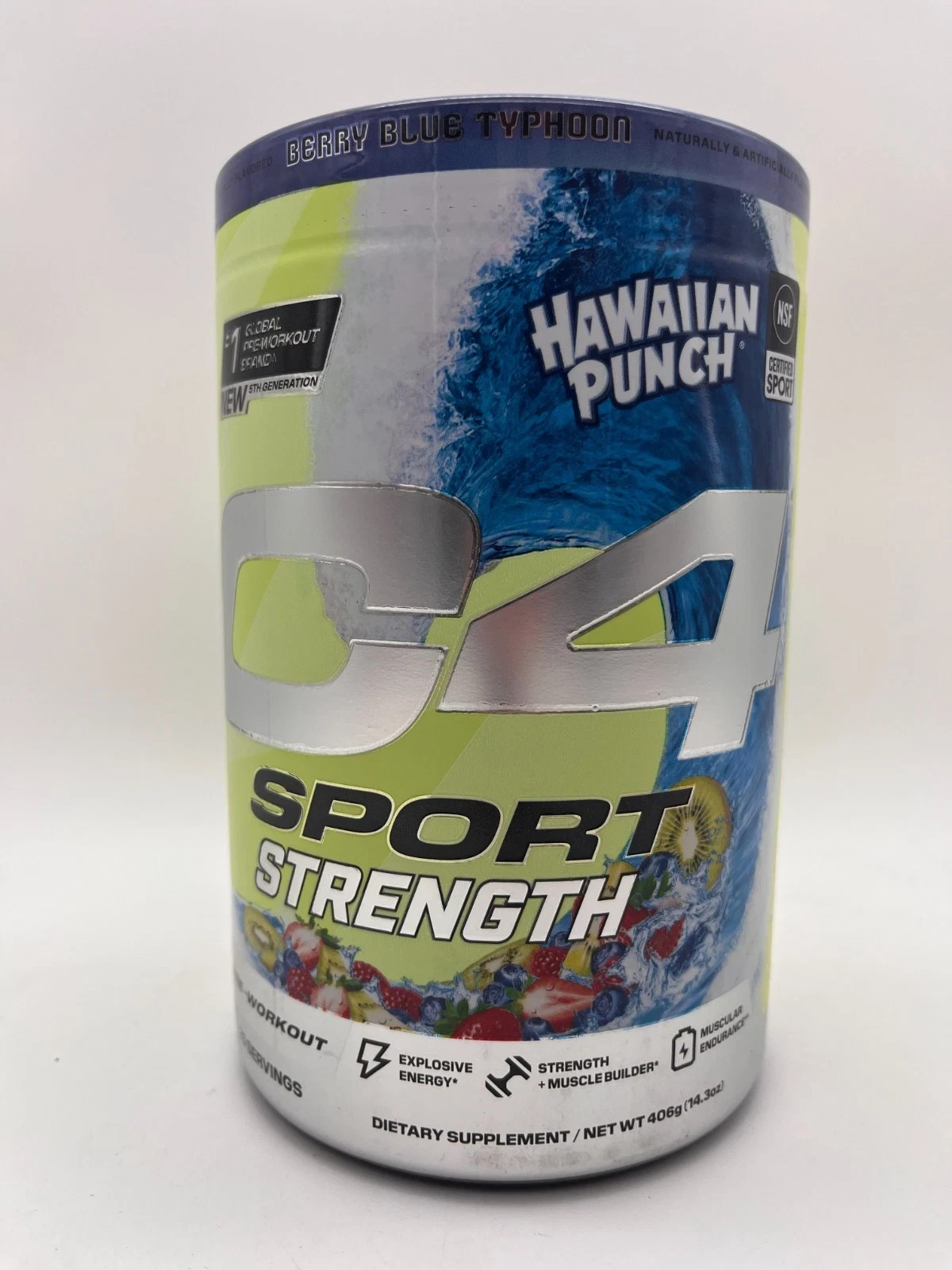 4 X Cellucor C4 Sport Strength Pre Workout Powder, Hawaiian Punch BB 2/26 MR880