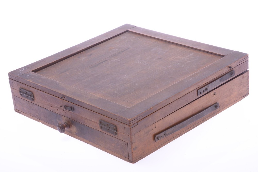 ✅ ANTIQUE RETOUCH, RETOUCHING DEVICE LARGE 28X28CM FORMAT MIRROR & FOCUS SCREEN