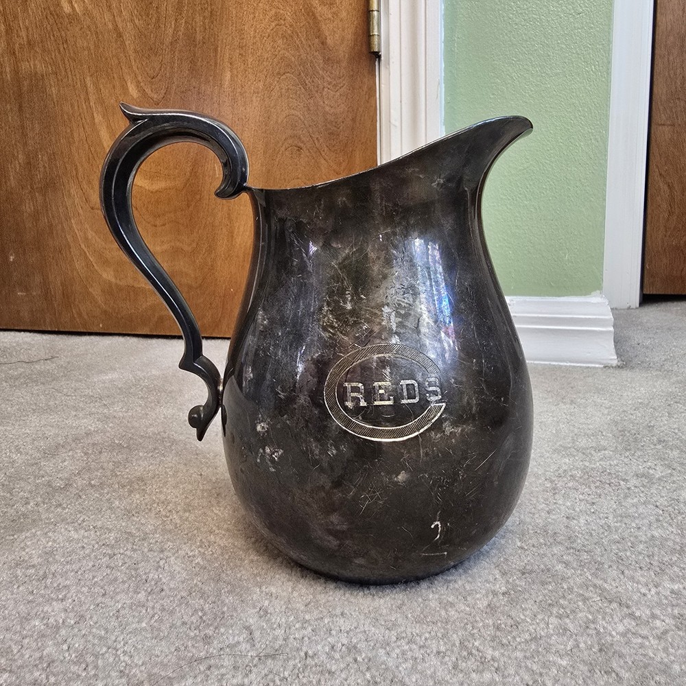 Reed & Barton REDS Logo Silverplated Pitcher