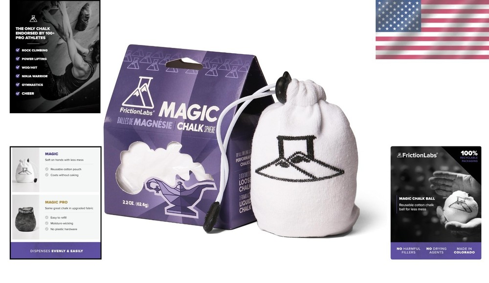 ProGrip Refillable Gym Chalk Ball & Discs for Optimal Performance