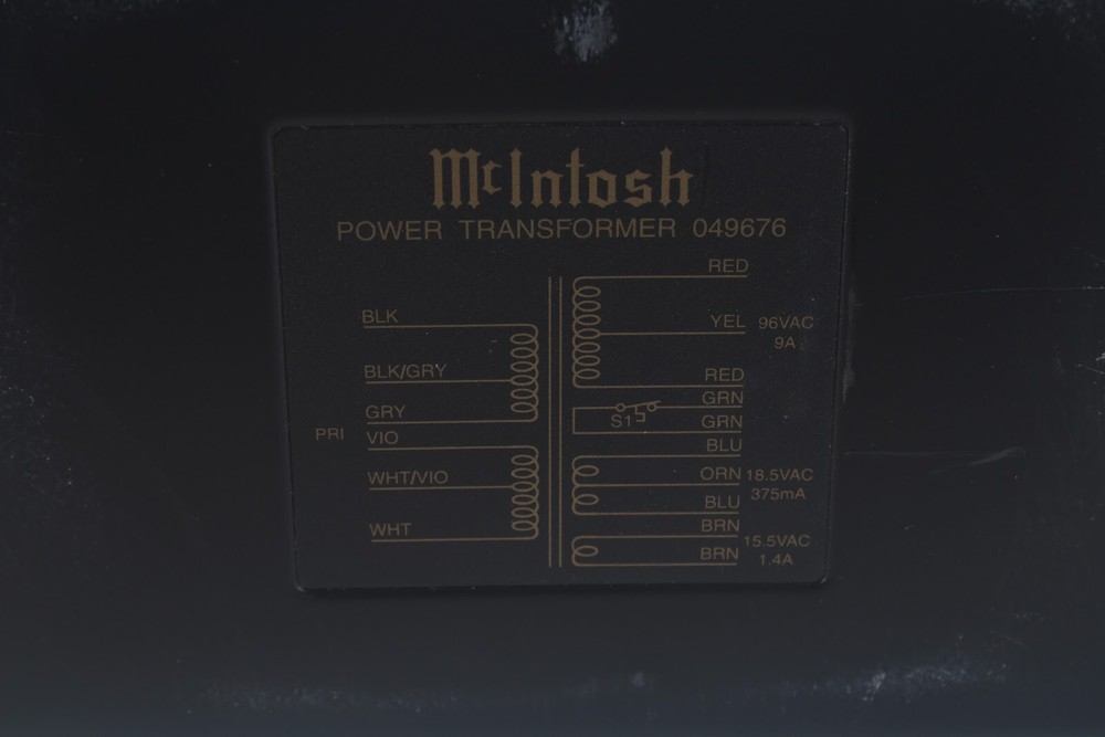 McIntosh 049676 Electrical Power Transformer