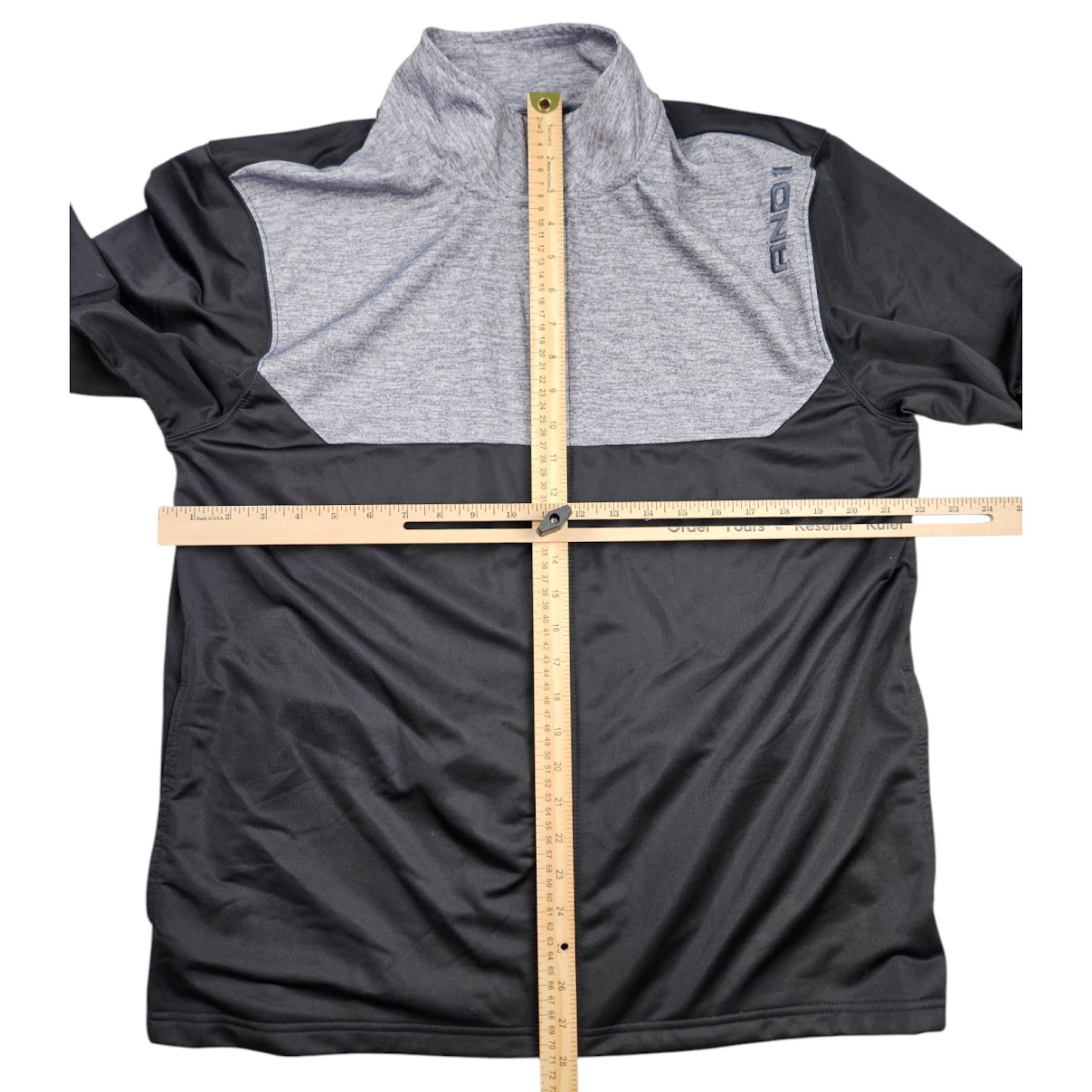 And1 Men's Full Zip Basketball Track Jacket Large Black Gray