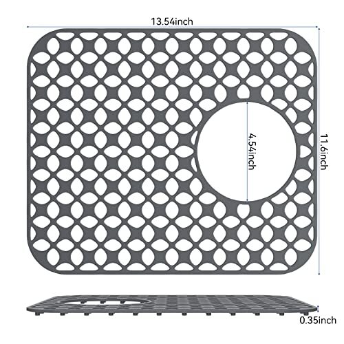 2x Alfombrilla de silicona para fregadero Protector de drenaje de cocina