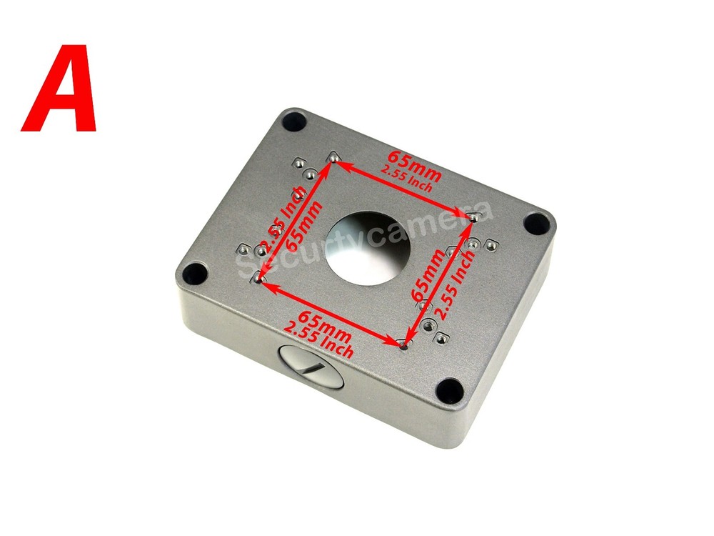 Dark Gray CCTV Security Bullet Camera Mounting Deep Base Junction Outlet Box 5.3