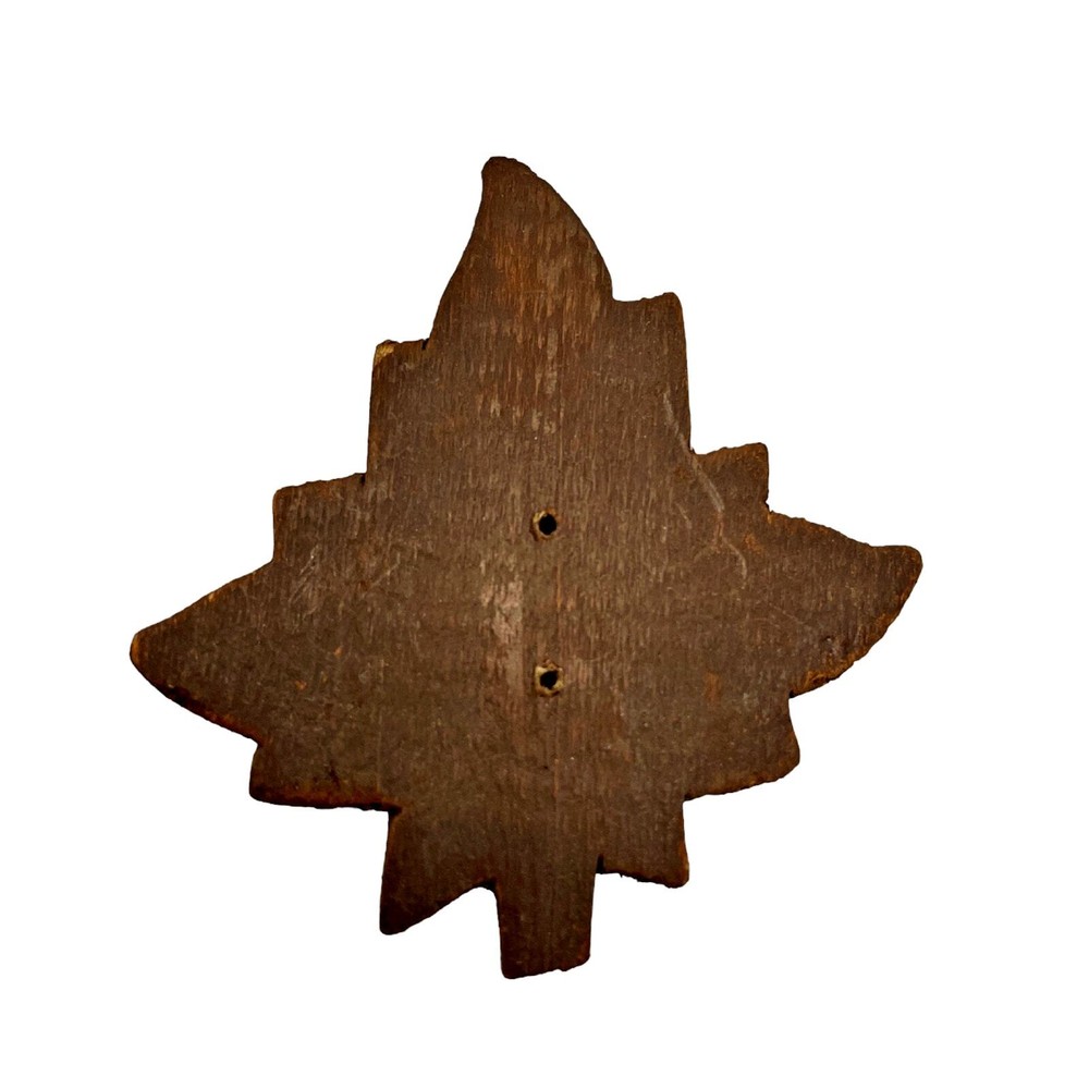 Vintage Original German Black Forest Cuckoo Clock Leaf Replacement Part 2.5"