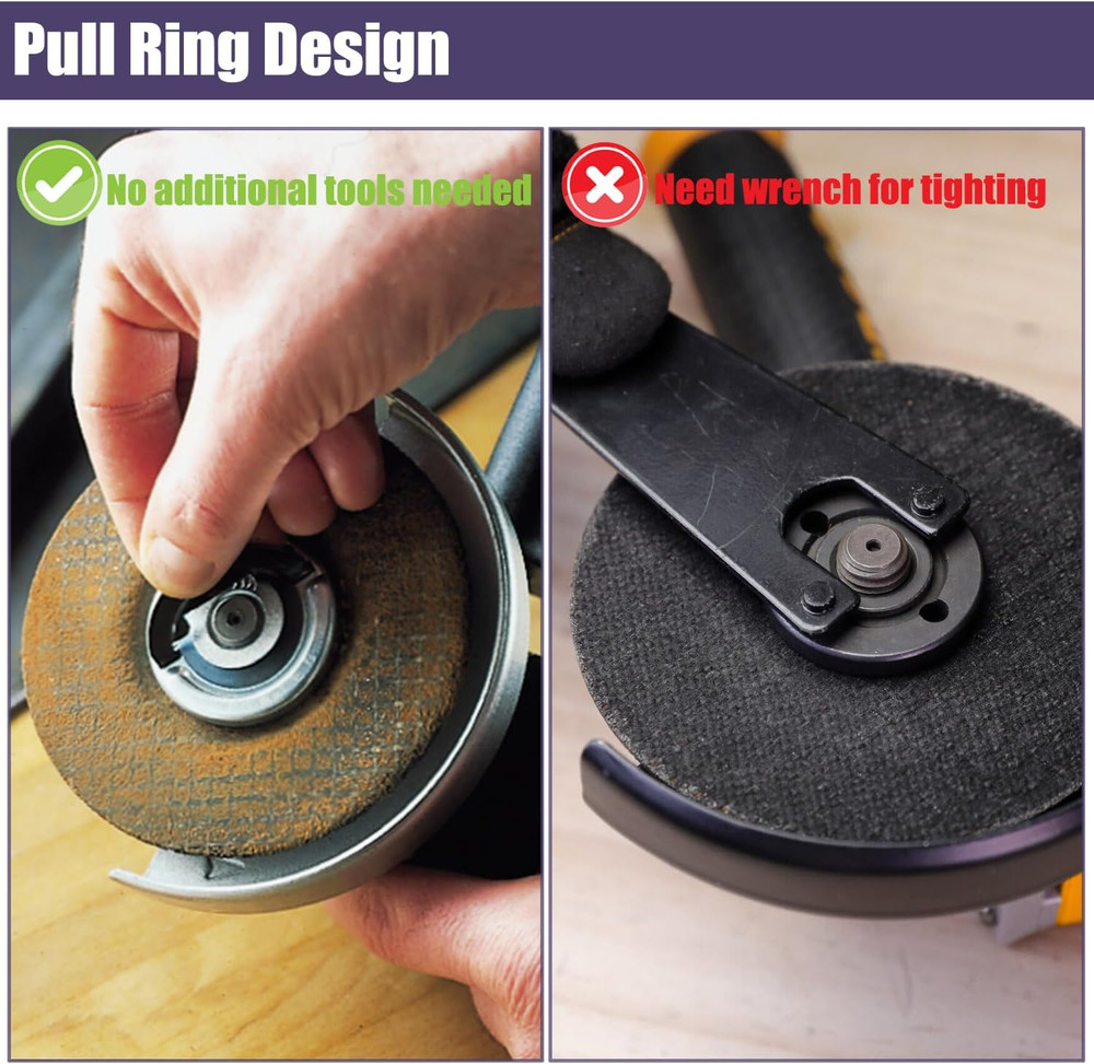 2Pcs Quick Change Angle Grinder Flange Nuts 5/8-11 Replacement Lock Nut for Grin