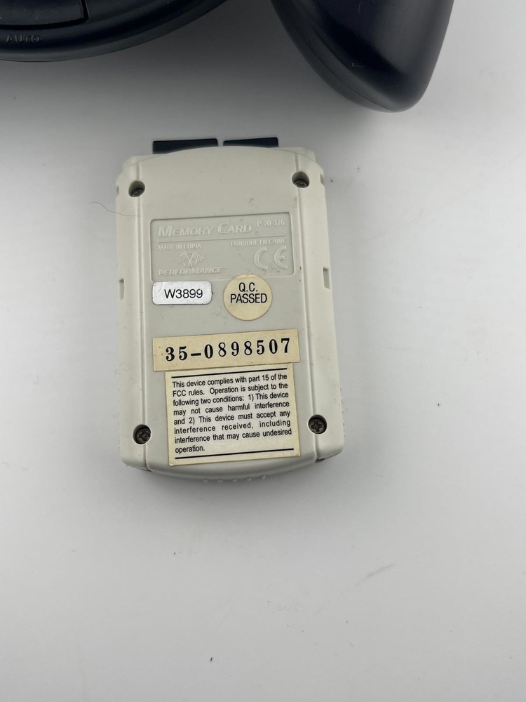 Performance Sega Dreamcast Controller with Memory Card Slot Wired Black Console