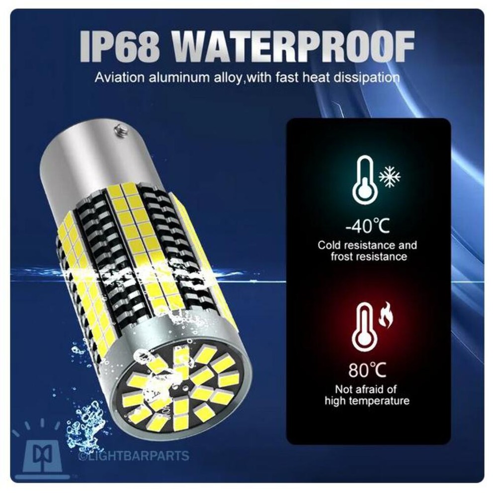 Replacement LED White Bulbs Pair - Federal Signal Code3 Lightbar Rotator