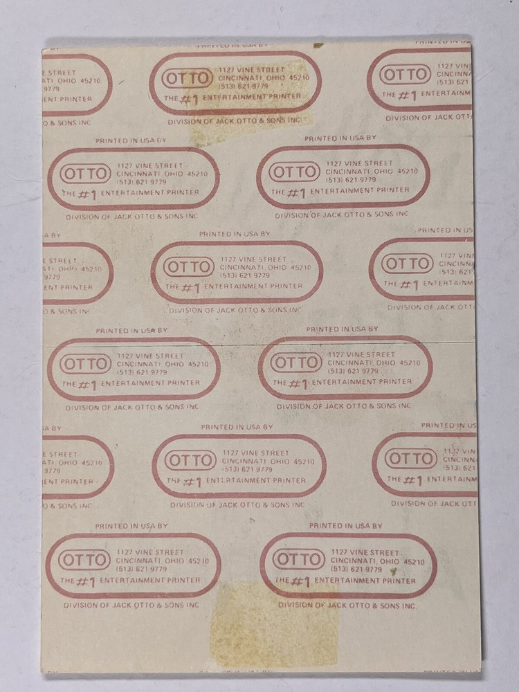 Neil Young Crazy Horse Pass AAA Backstage Ticket Original Cloth Variant 1986