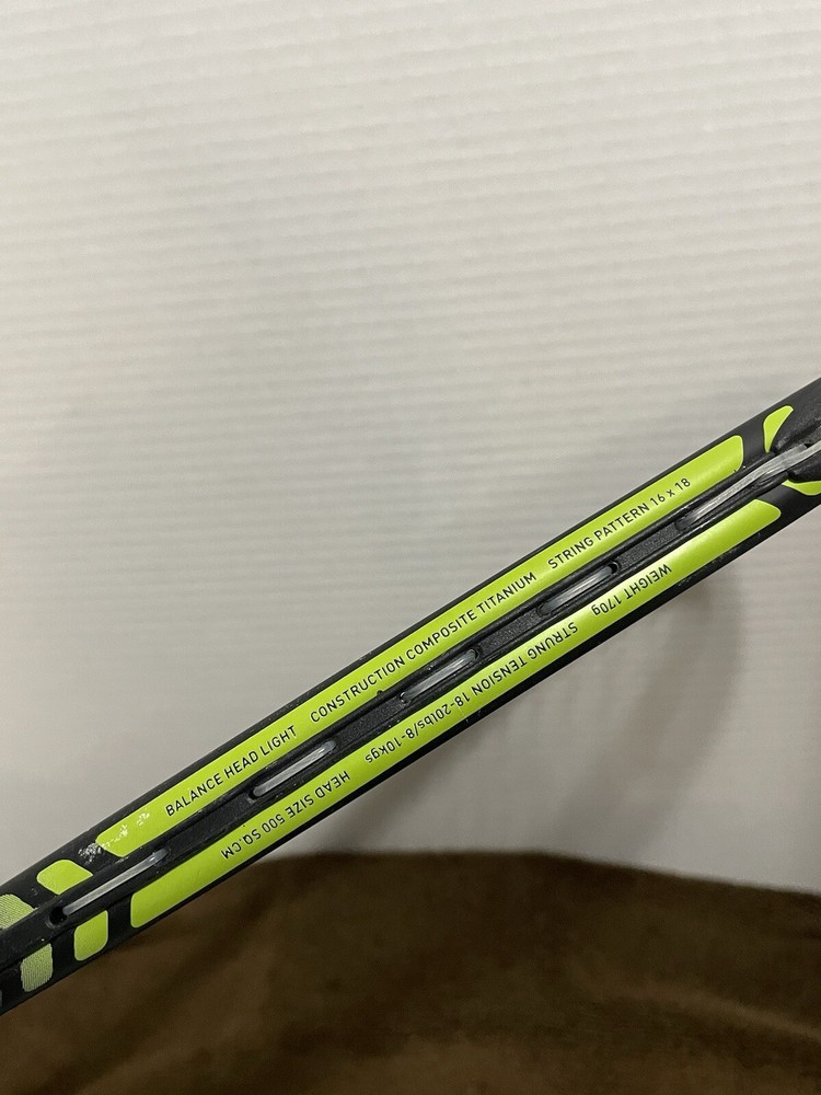 Dunlop Pulse G-20 Squash Racket Titanium Composition- 170g Green & Black