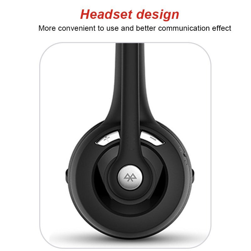 Wireless Bluetooth Headset Headphone Stereo Noise Cancelling With Mic For PC