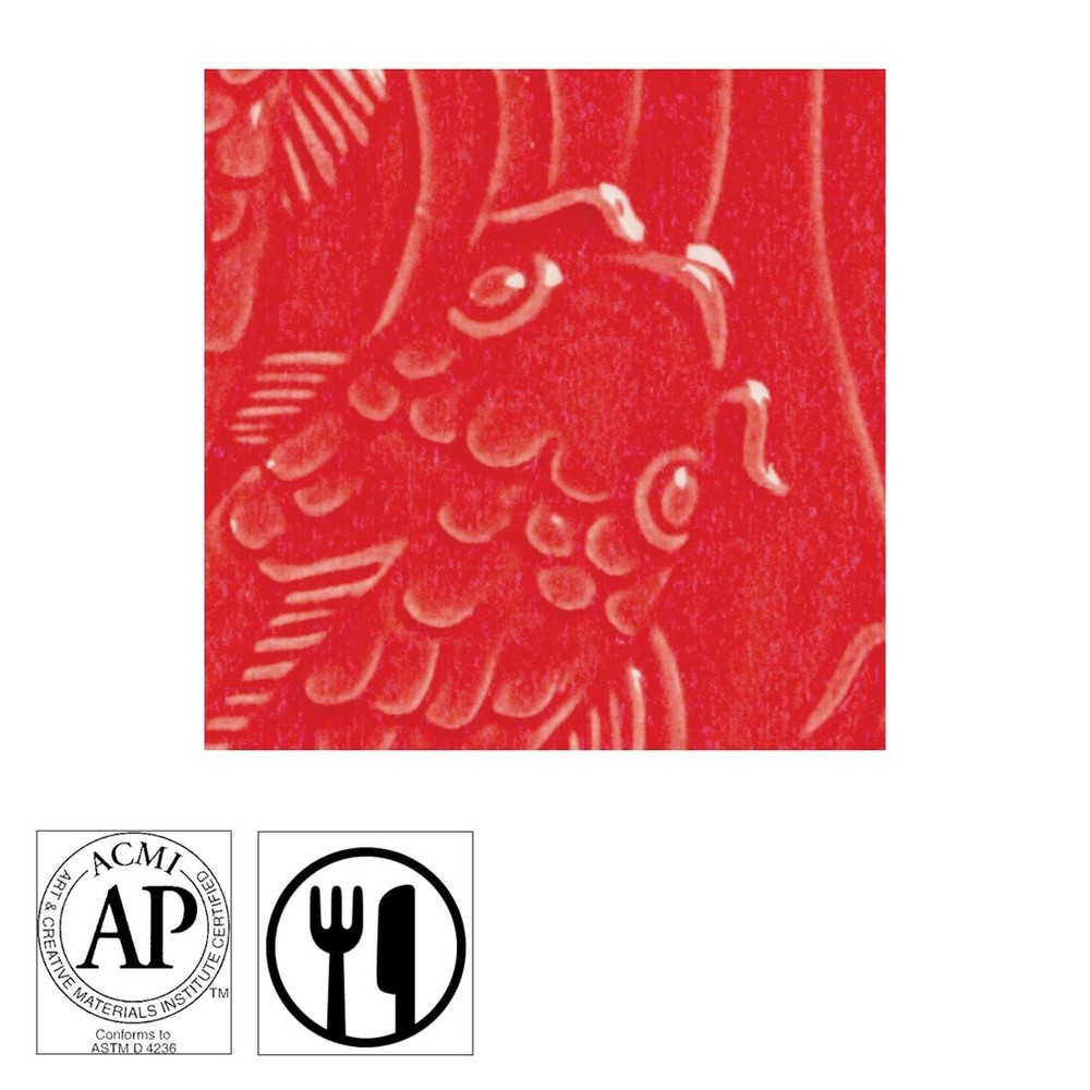 AMACO Gloss Glaze Brilliant Red
