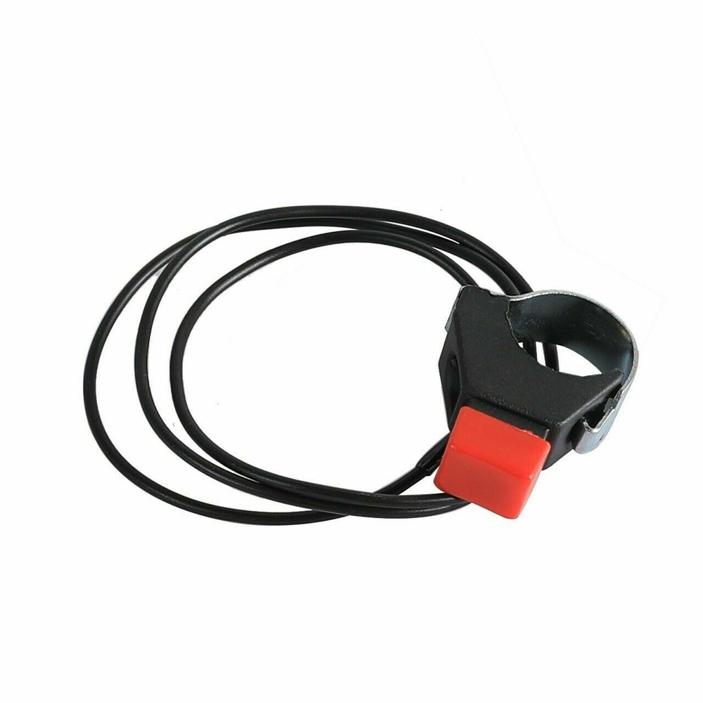 Push Button Engine Stop Kill Switch Ground Wire For Mini Bike Chopper GoKart ATV