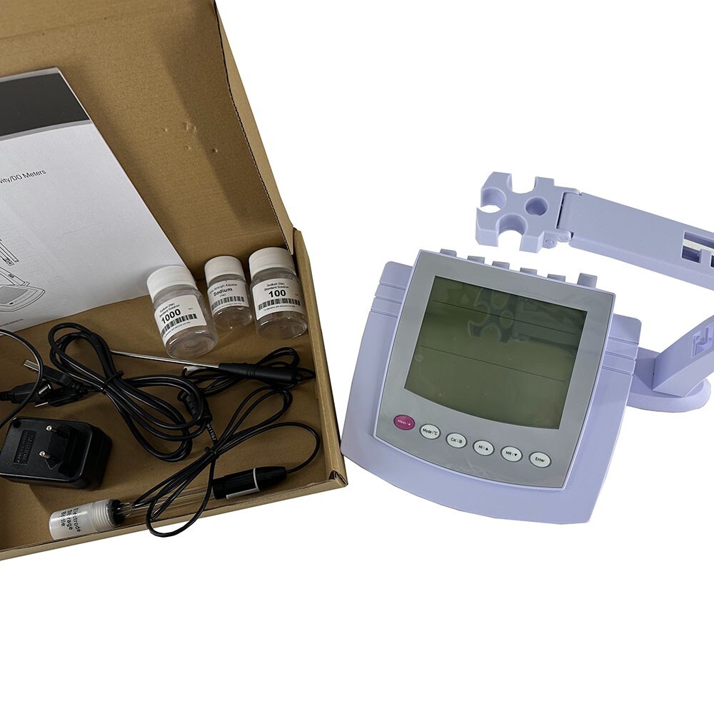 Lab Benchtop Sodium Ion Meter Na Detector 0.002-69000ppm Calibration Solution