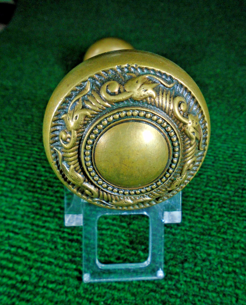 BEAUTIFUL SET:  1900 SARGENT 'DALTON' ENTRY KNOBS BLUMIN M-15800 (42081)