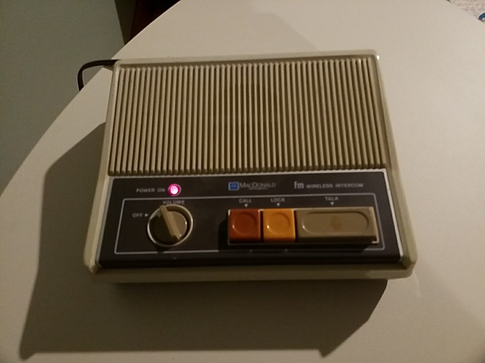 Vintage McDonald Instruments FM Wireless Intercom Model 06-32-37