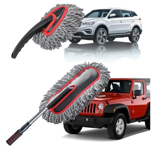 Car Duster Kit, 2PCS Microfiber Exterior and Interior Scratch Free Car 2 Pack