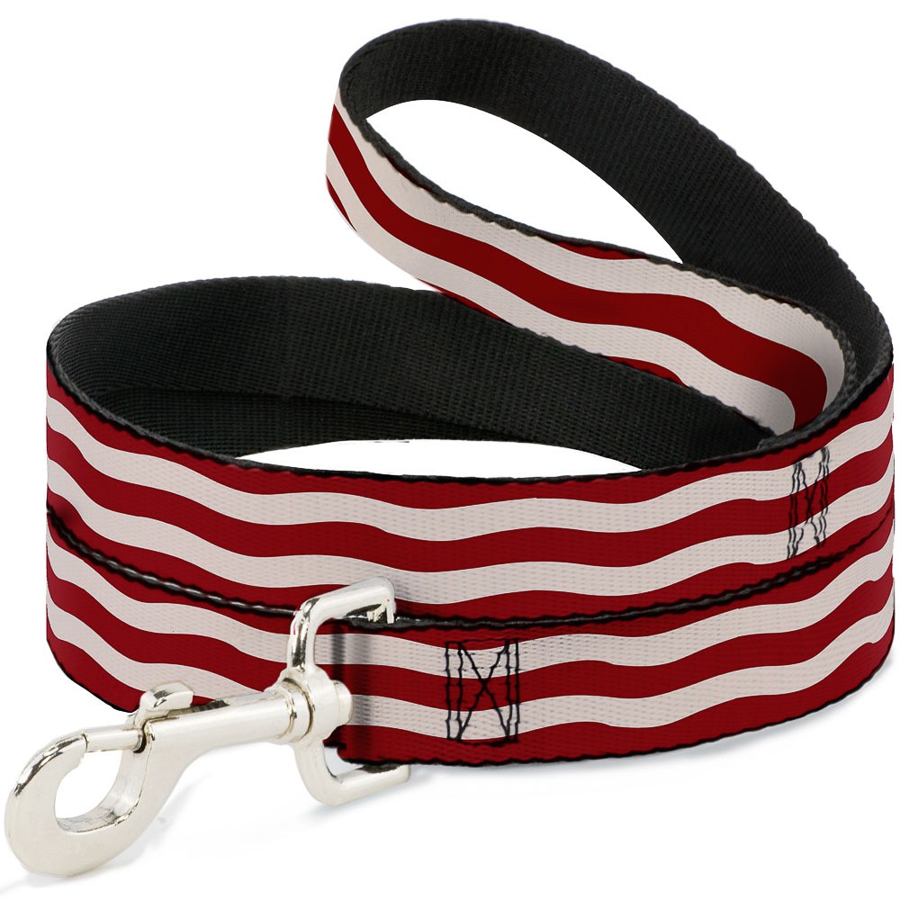 Dog Leash Bacon Stripe