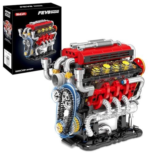 V8 Engine Model kit That Run,Build Your Own Mini V8 V8 Engine Building Set