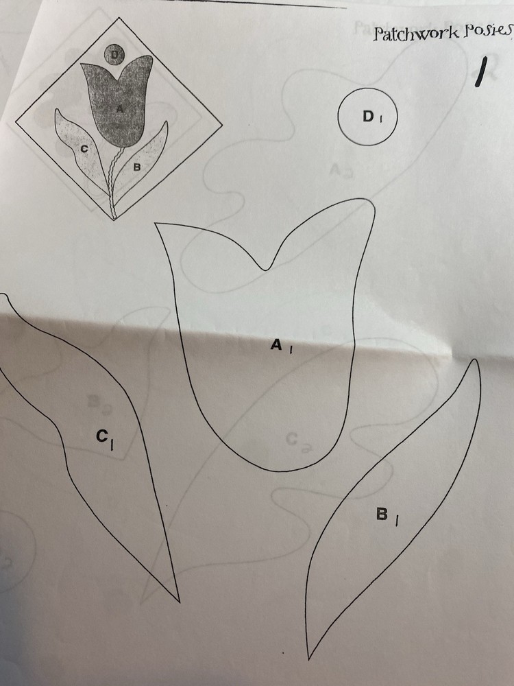 Quilt Pattern Patchwork Posies I Can’t Believe Its Machine Appliqué Pattern