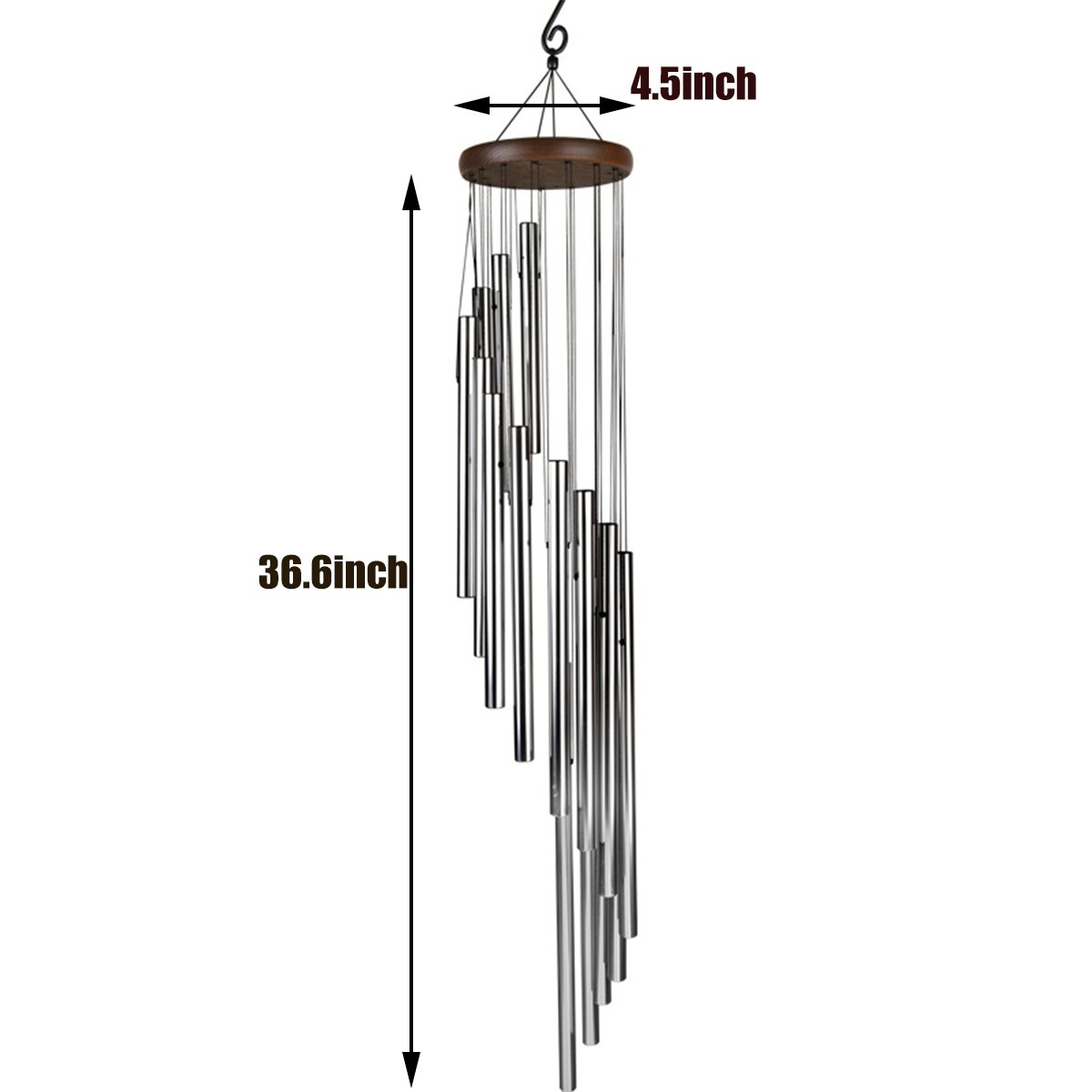 Large 18 Tubes Windchime Chapel Bells Wind Chimes Outdoor Garden Home Decor Gift