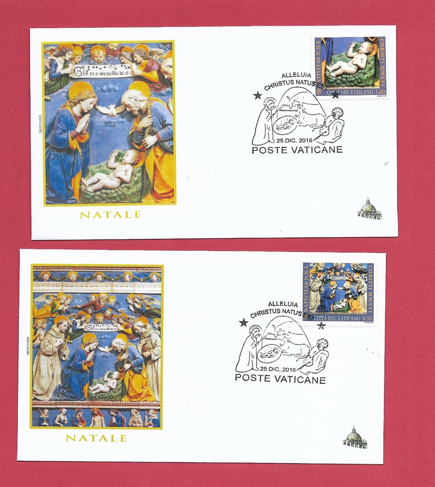 (FDC05) VATICAN  CHRISTMAS DAY 2016 CANCELS