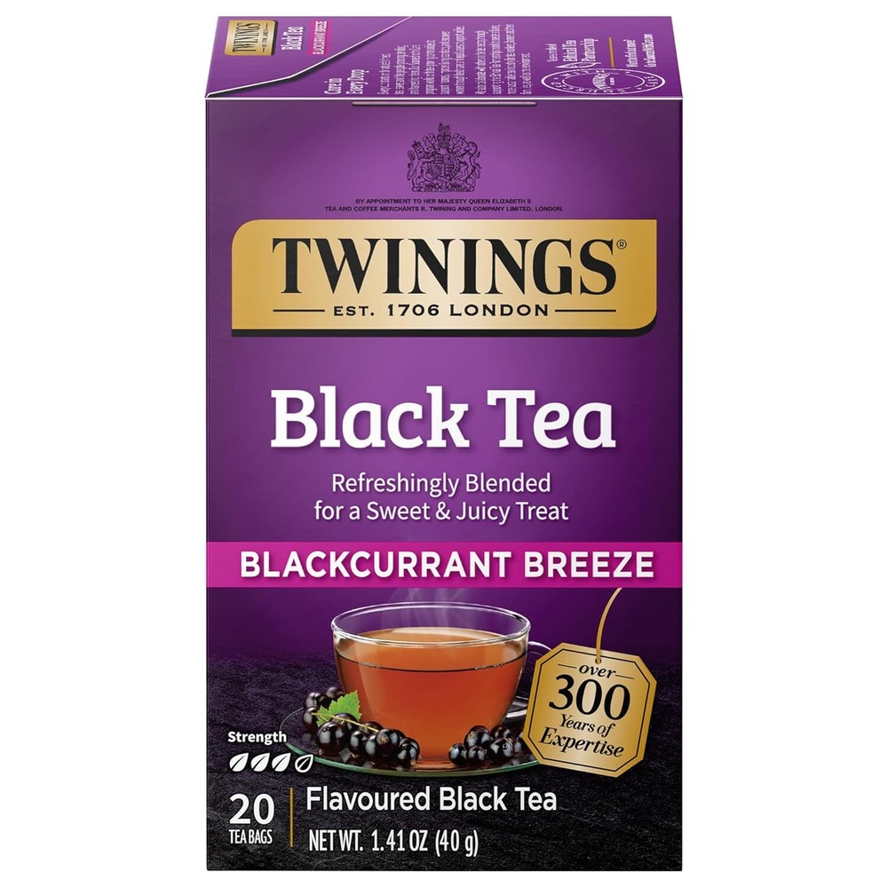 Twinings Blackcurrant Breeze Black Tea - 20 Count
