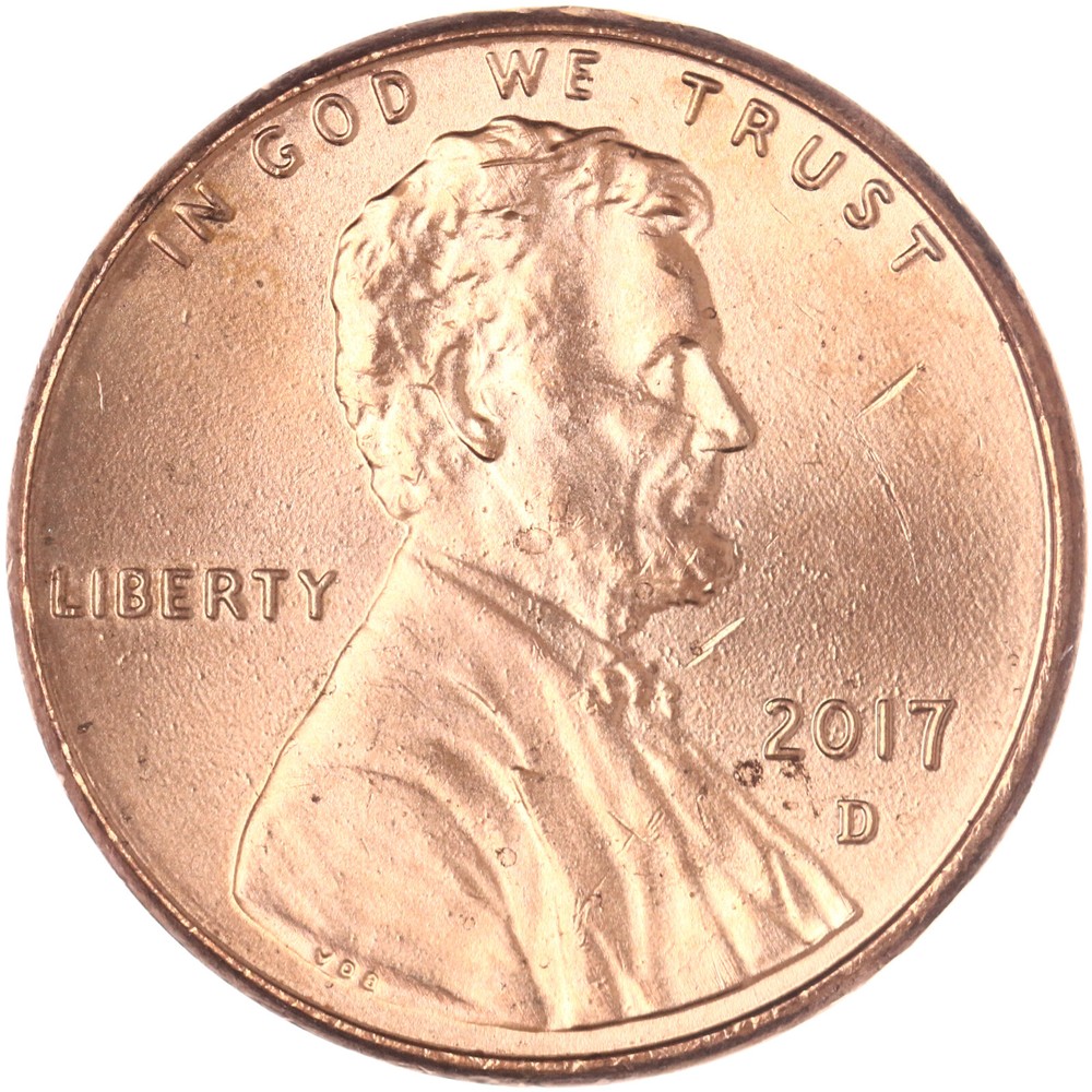 2017 D Lincoln Shield Cent BU Penny US Coin