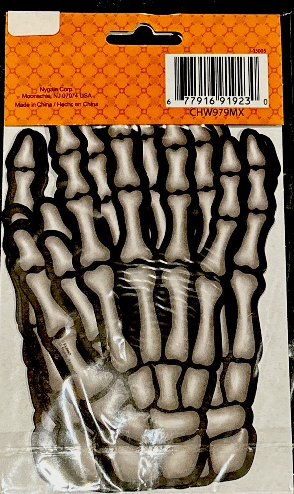 Halloween Skeleton Handprints Pathway Decor 16 Pc