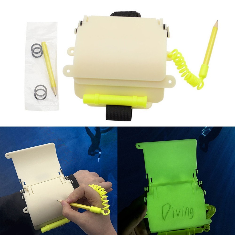 Diving Log Book Diving Wrist Slate Night Diving ABS Material Compact Design