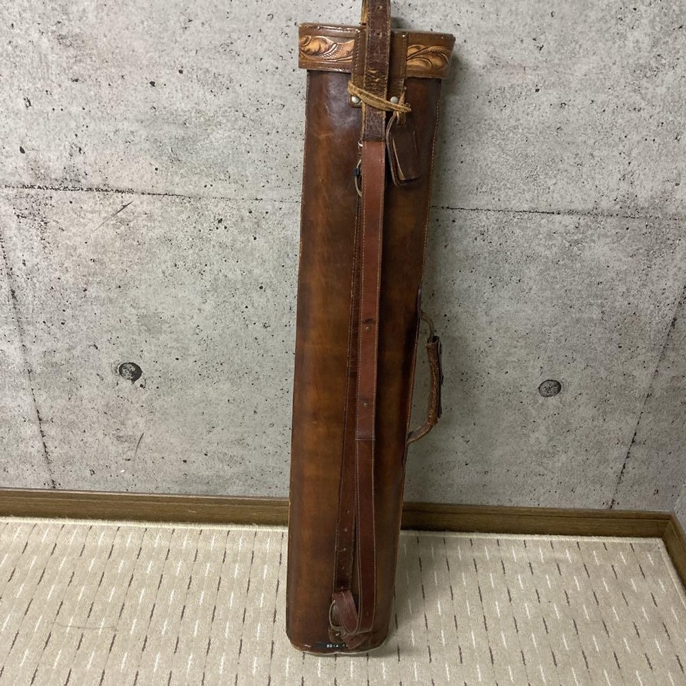 Handmade full leather cue case 2X4