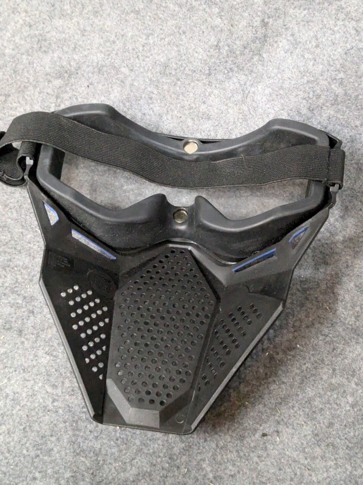 Black/Blue Airsoft tactical face mask