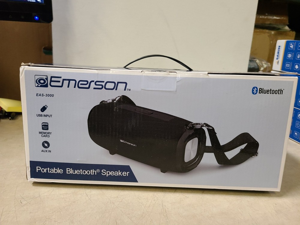 Emerson Bluetooth Speaker EAS-300 USB Input Memory Card Aux in