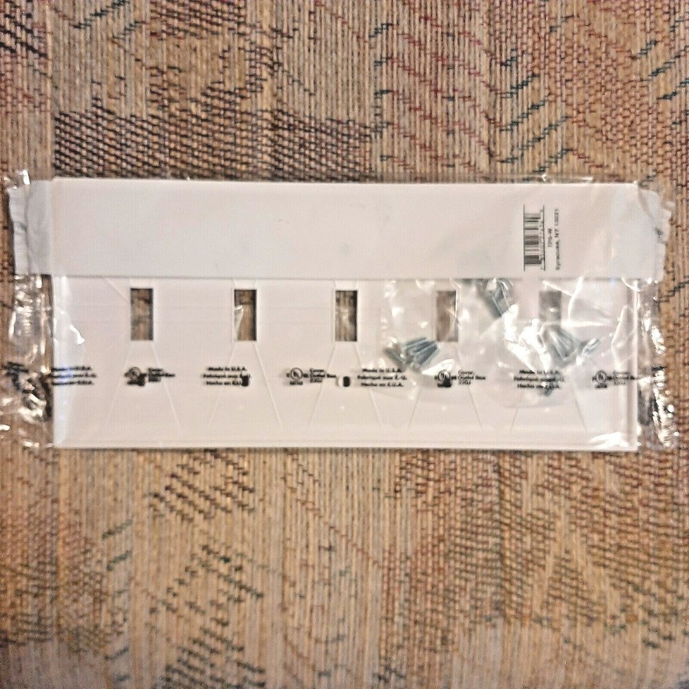 Pass & Seymour 5 Gang White Switch Plate