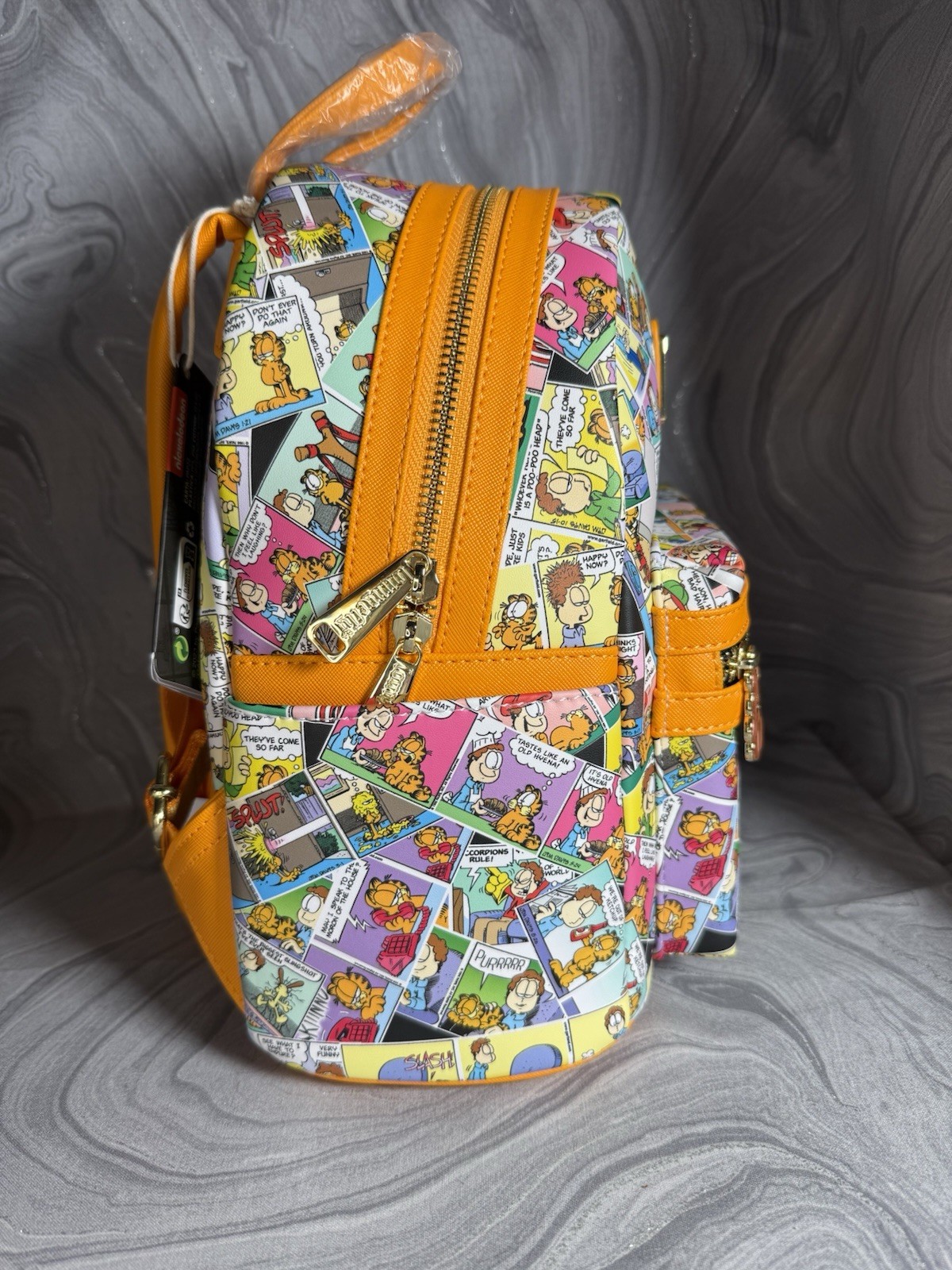 Loungefly Garfield Comic Strip Mini Backpack NEW WITH TAGS Nickelodeon