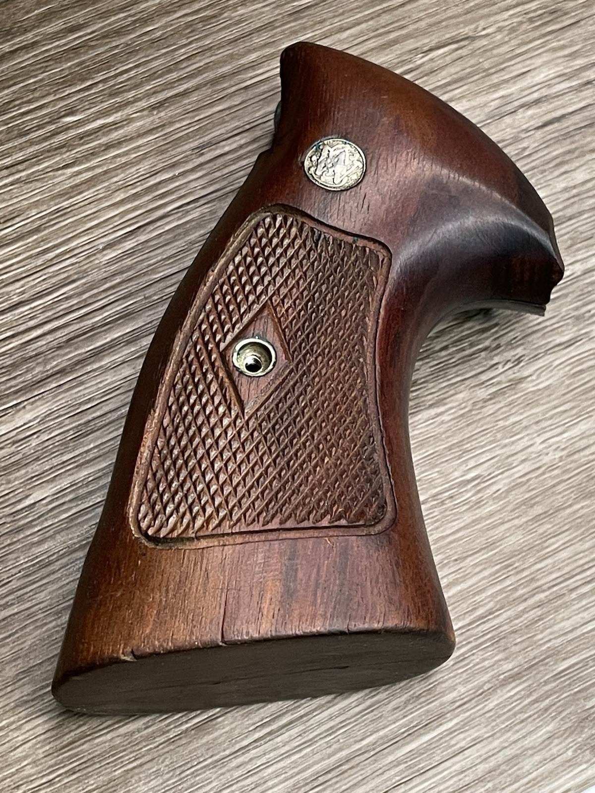 Vtg Smith & Wesson Early N Frame Square Butt Diamond Target Factory Grip