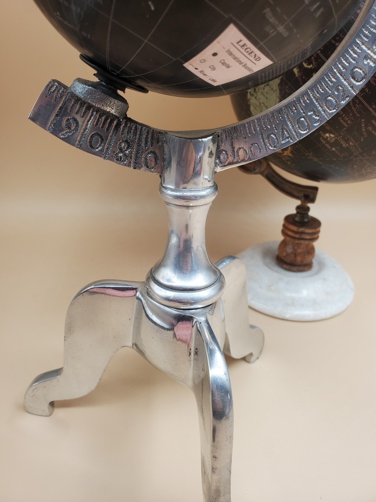 Globes Tabletop Spinning Earth Geographical Black